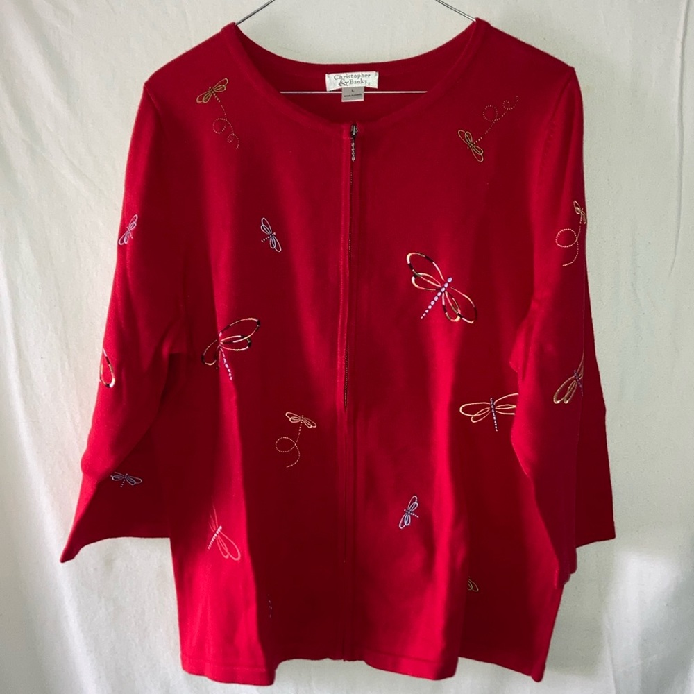 Christopher & Banks Dragonfly Cardigan